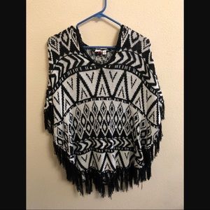 OhMG! Poncho W/ Hoodie